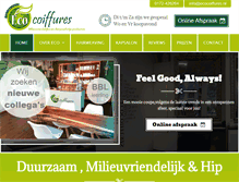 Tablet Screenshot of ecocoiffures.nl